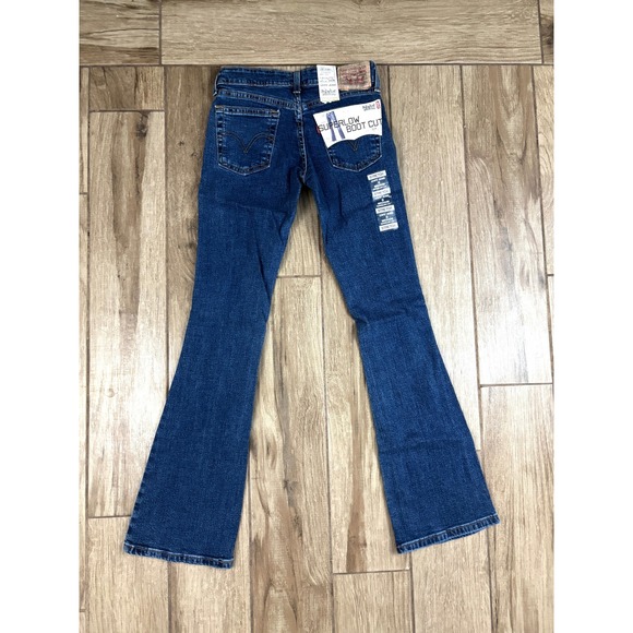Levi's Superlow Bootcut Jeans Juniors 0 Medium Wash Stretch NWT - Picture 7 of 11
